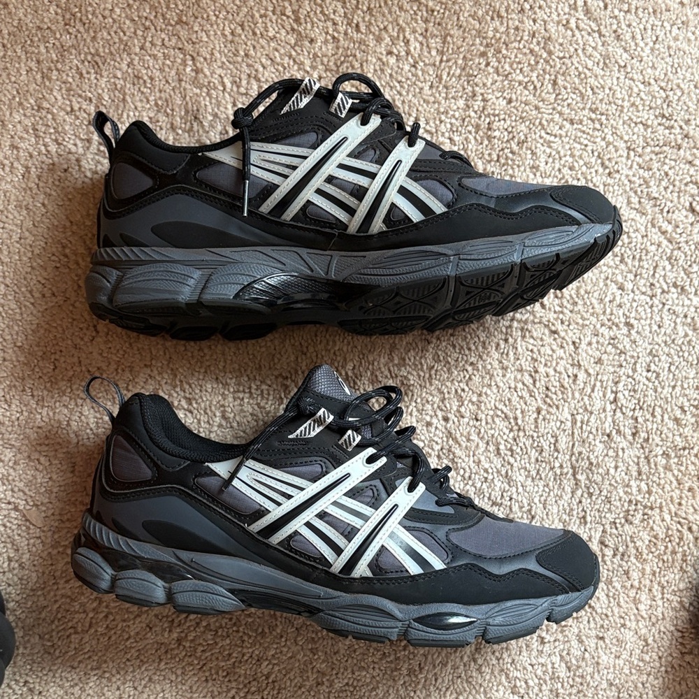 Asics Black and Gray Athletic Shoes